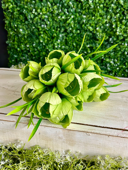 19 Inch Green Tulip Bush