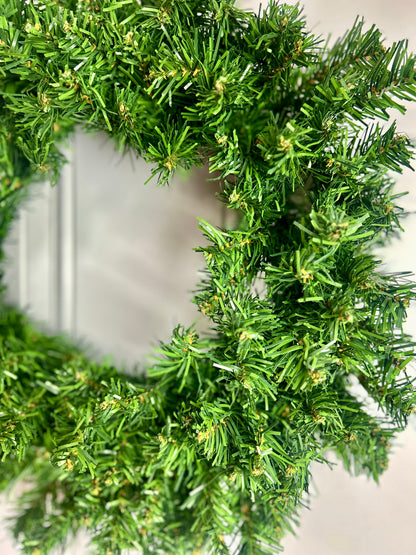 20 Inch Two Tone Green Pine Wreath