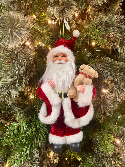 12 Inch Old St. Nick With Bear Ornament