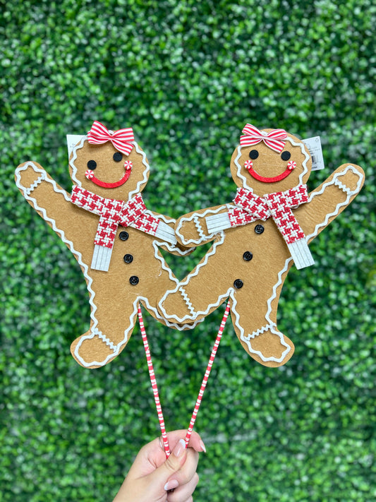 19.5 Inch Holiday Gingerbread Man Pick Two Styles