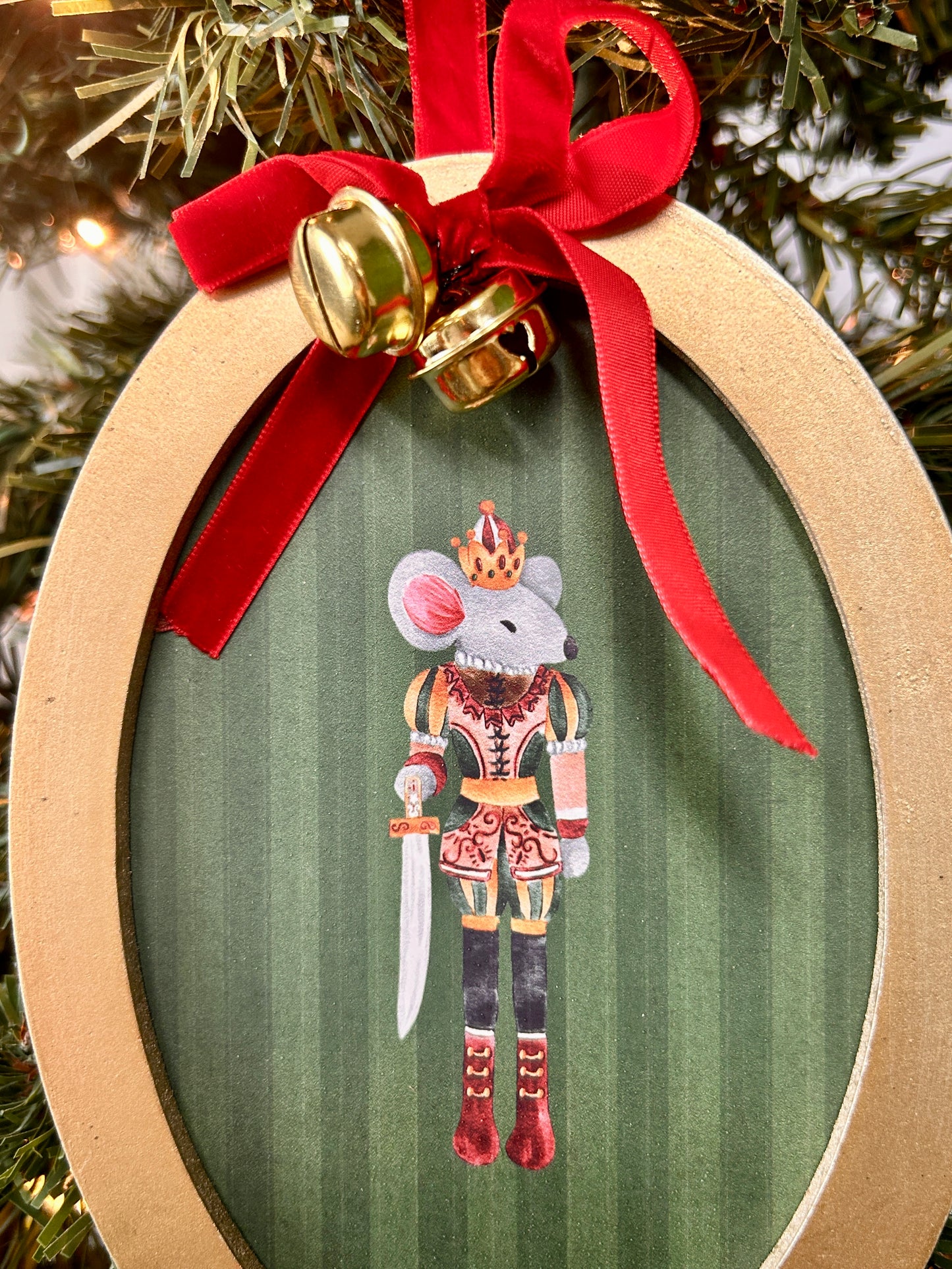 The Nutcracker Round Picture Frame Ornaments Four Assorted