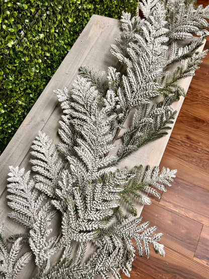 72 Inch Snow Pine Garland