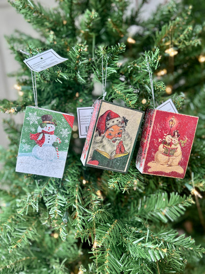 4 Inch Retro Music Book Ornament Three Styles