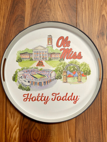 Ole Miss Landmark Round Tray