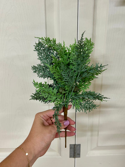 13 Inch Green Soft Cedar Pick