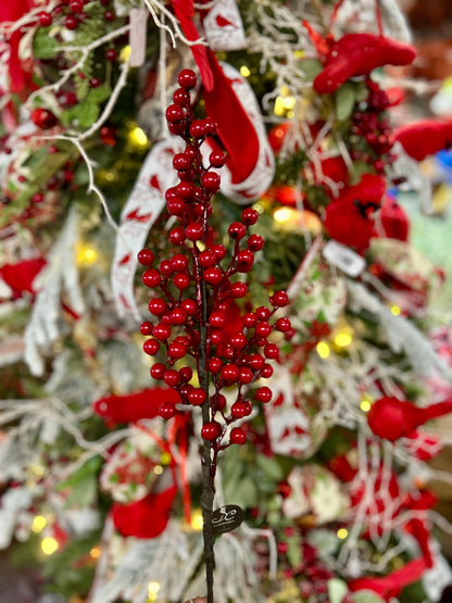 24 Inch Red Goose Berry Stem