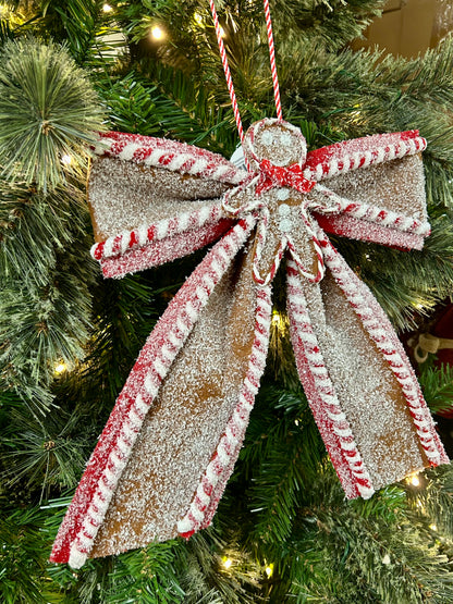 15 Inch Sugar And Spice Gingerbread Bow