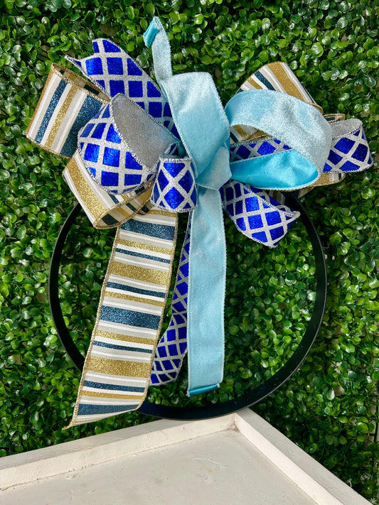 15.75 Inch Matte Black Metal Wreath Ring