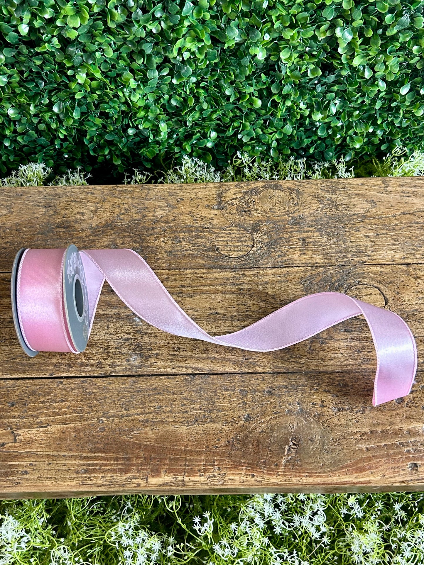 1.5 Inch By 10 Yard Baby Pink Satin Value Wired Ribbon