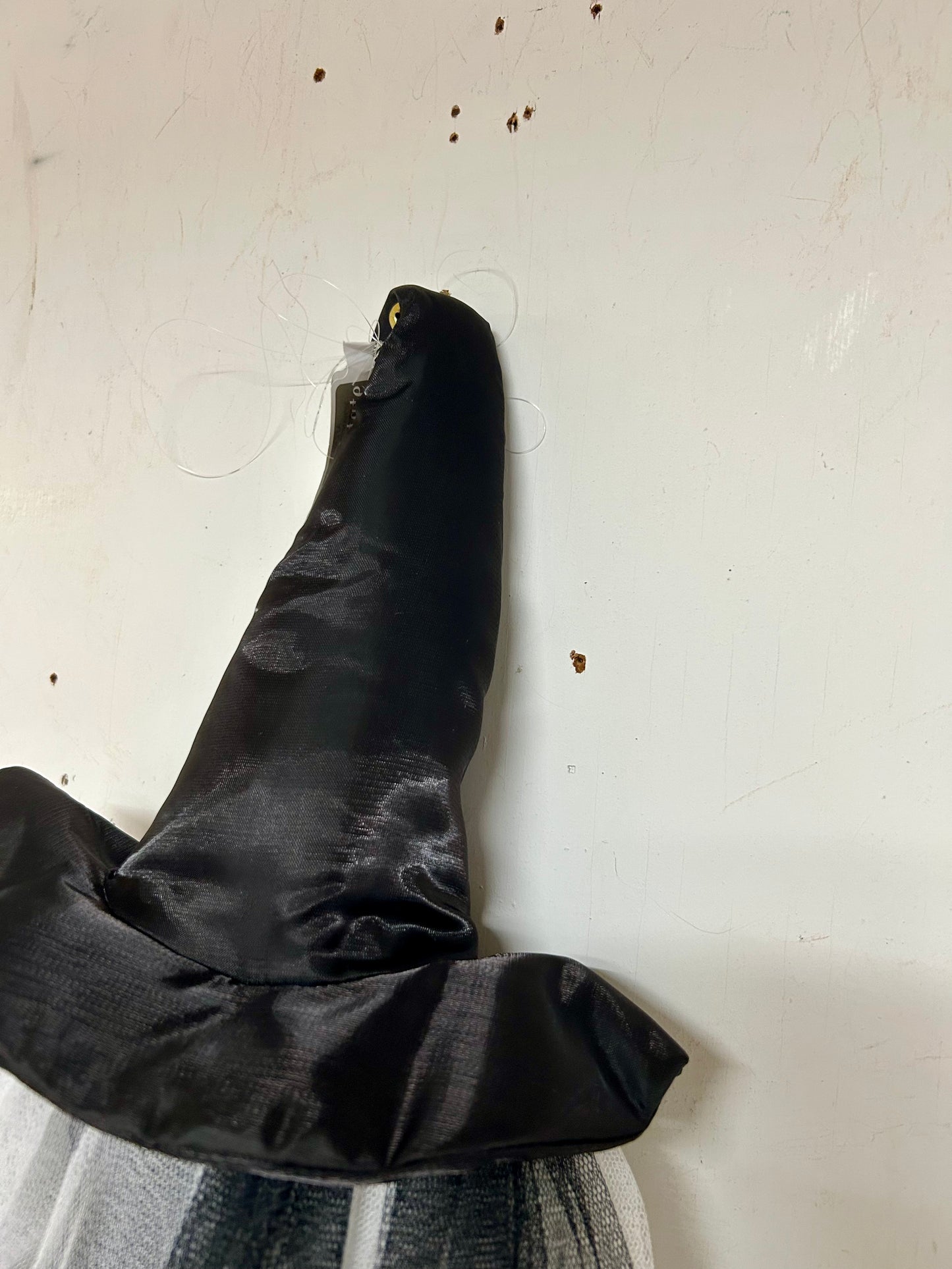 30 Inch Black And White Hanging Witch