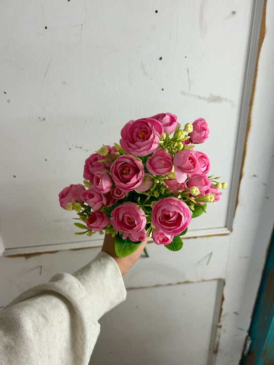 Pink Mini Ranunculus Bush