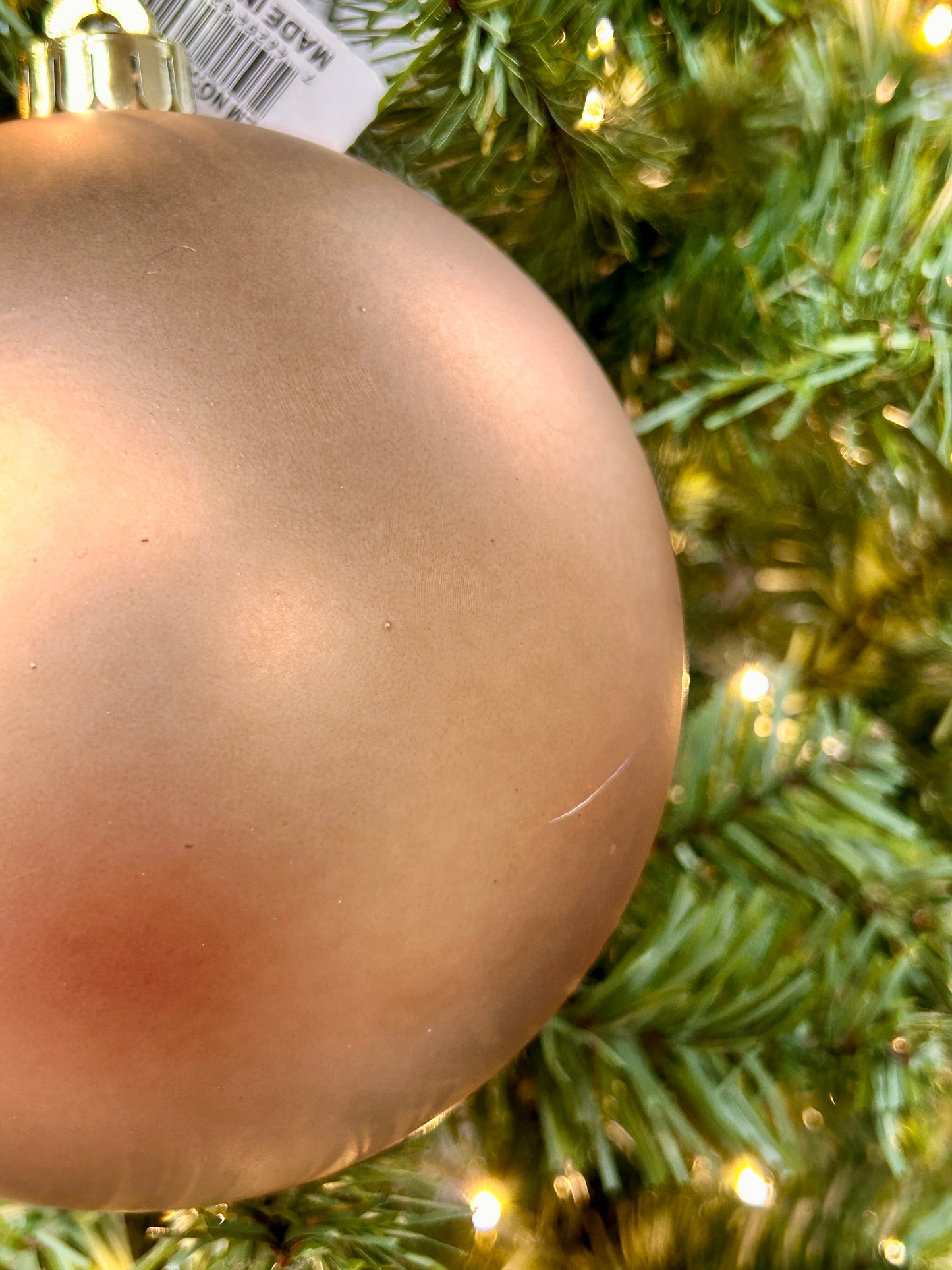 6 Inch Smooth Matte Sable Ball Ornament