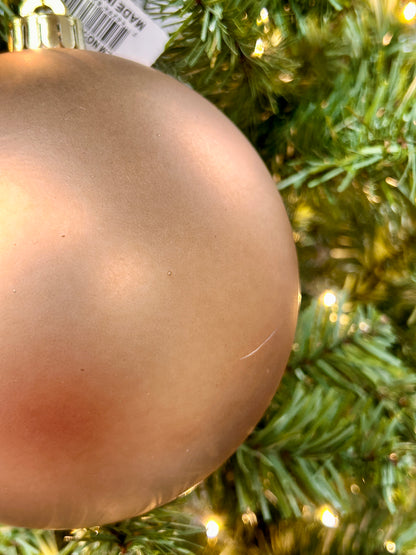 6 Inch Smooth Matte Sable Ball Ornament