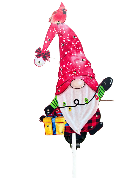 40.5 Inch YEAHOME Outdoor Light Up Christmas Gnome Decor Stake