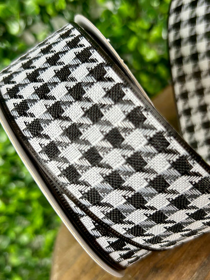 1.5 Inch By 10 Yard Large Houndstooth Ribbon