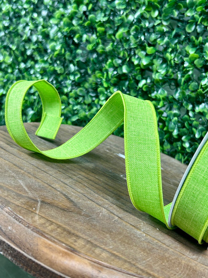 7/8 Inch Lime Green Royal Burlap