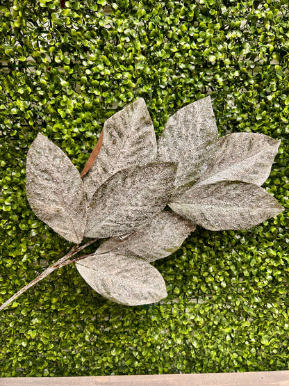 32 Inch Magnolia Snow Leaf Spray