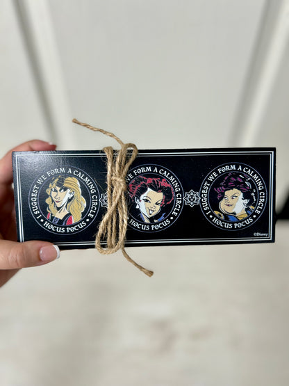 Hocus Pocus Sanderson Sisters Wood Block Stack