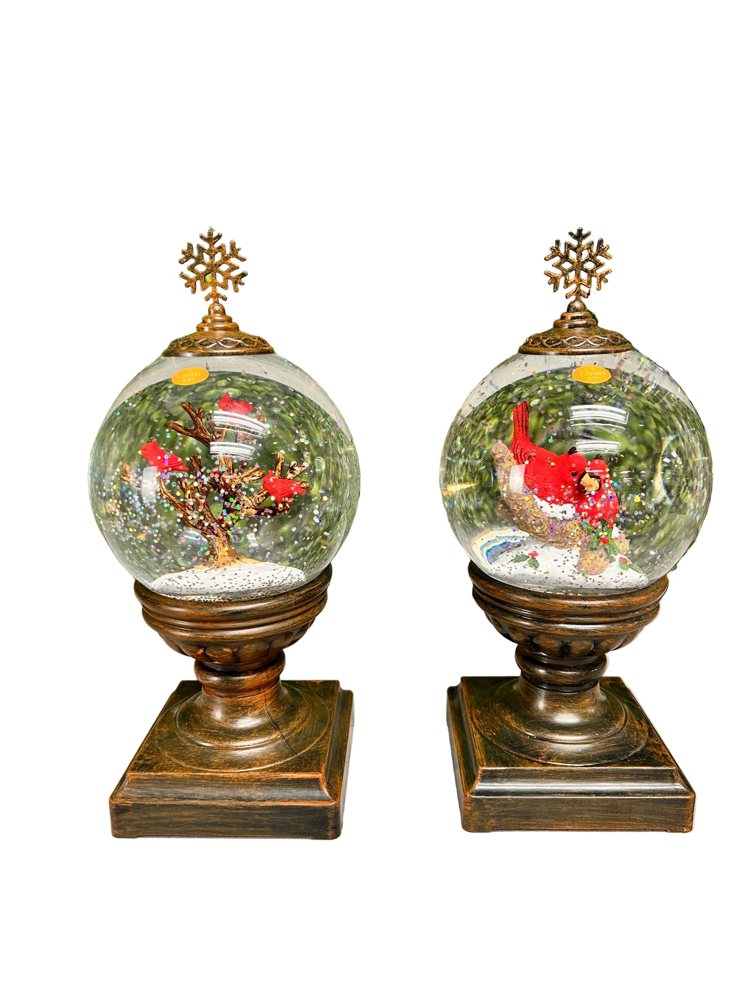 Acrylic Cardinal Globe On Stand With Sound Two Assorted