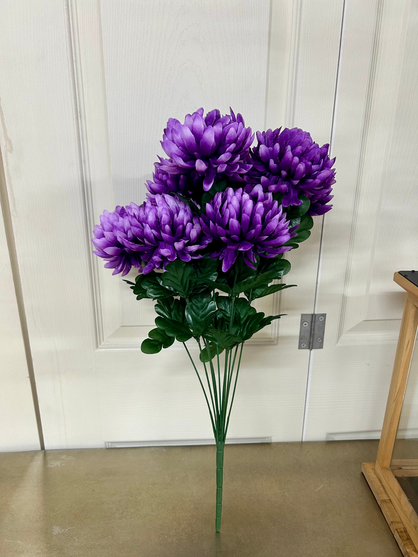 22 Inch Purple Ball Mum Bush