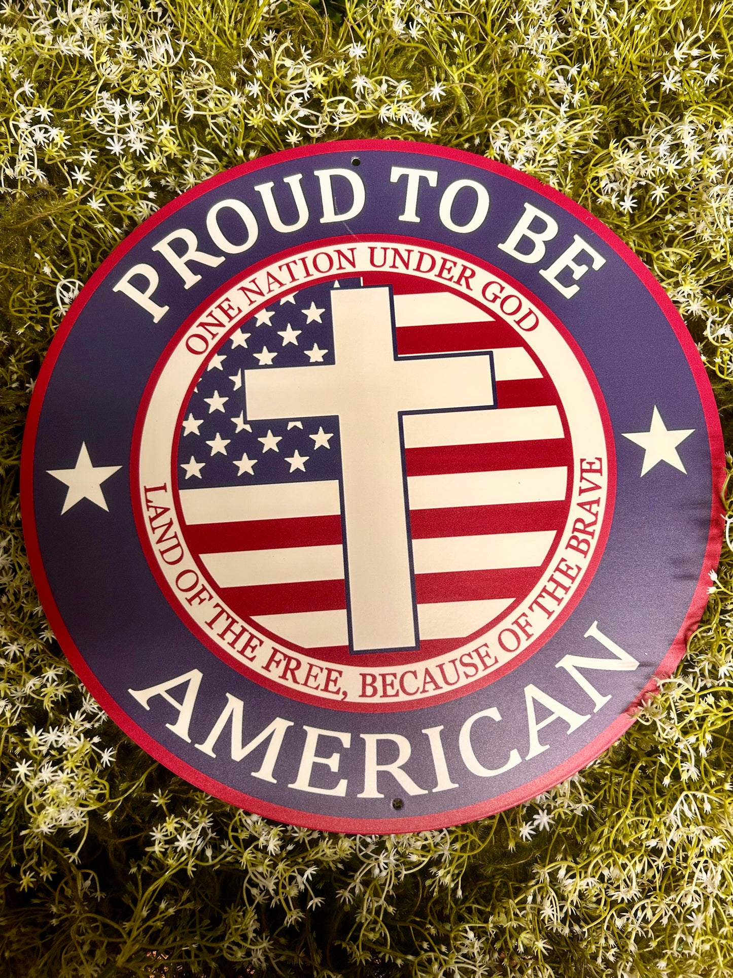 12 Inch Proud To Be American Sign