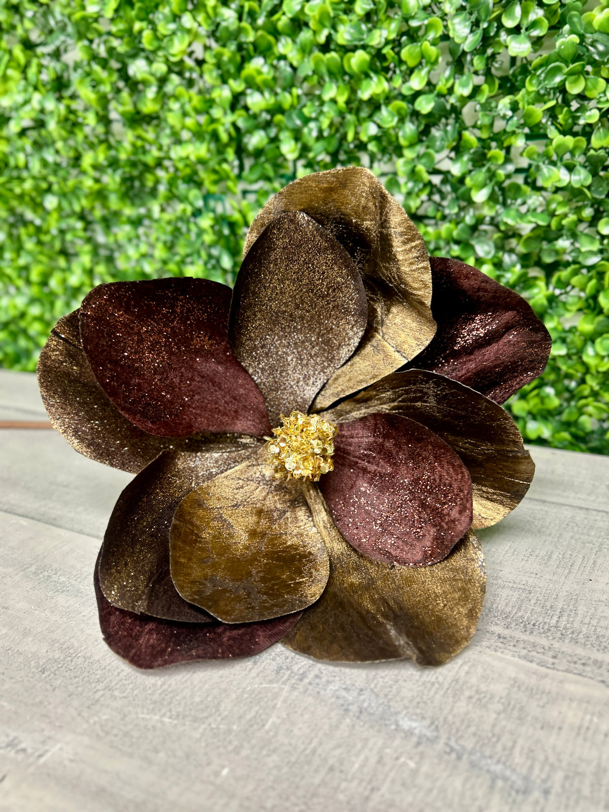 24 Inch Brown Magnolia Spray