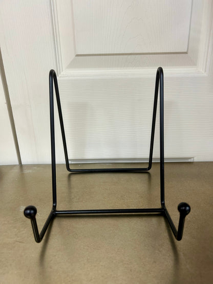 Black Metal Wide Triangle Display Easel Three Sizes