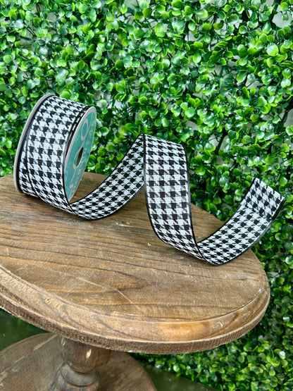 1.5 Inch By 10 Yard Large Houndstooth Ribbon