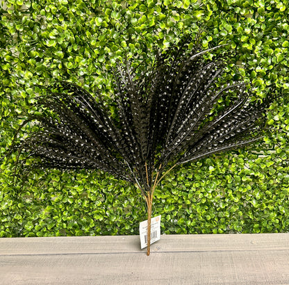 15 Inch Black Bead Grass Bush
