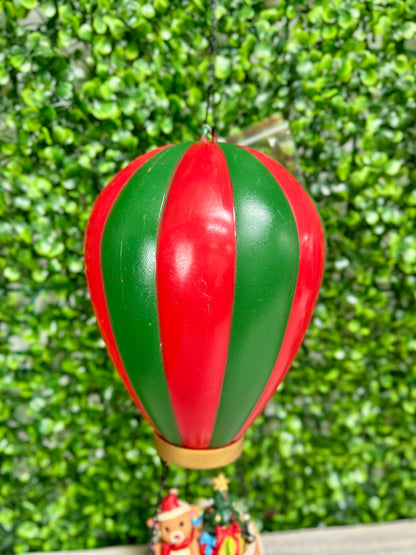 23.2 Inch FireGlow Lighted Holiday Hanging Hot Air Balloon With Timer Three Styles