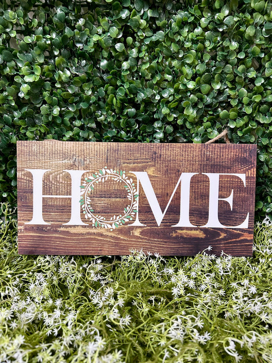 12.5 Inch Home Wooden Sign