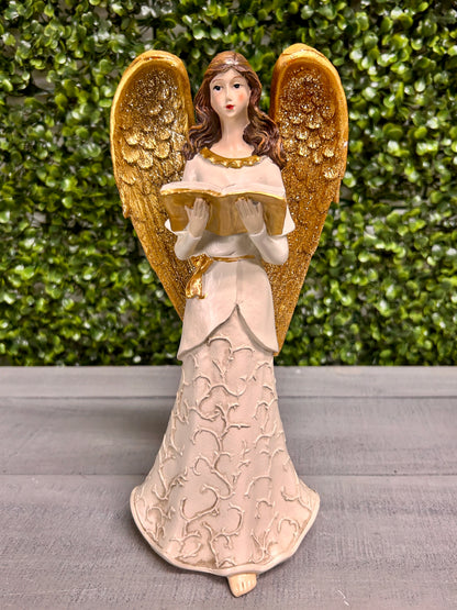 10 Inch Standing Resin Angels Three Assorted