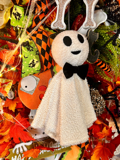 12.5 Inch Hanging Black And White Ghost