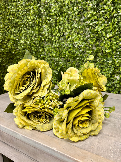 18 Inch Green Rose Hydrangea Bush