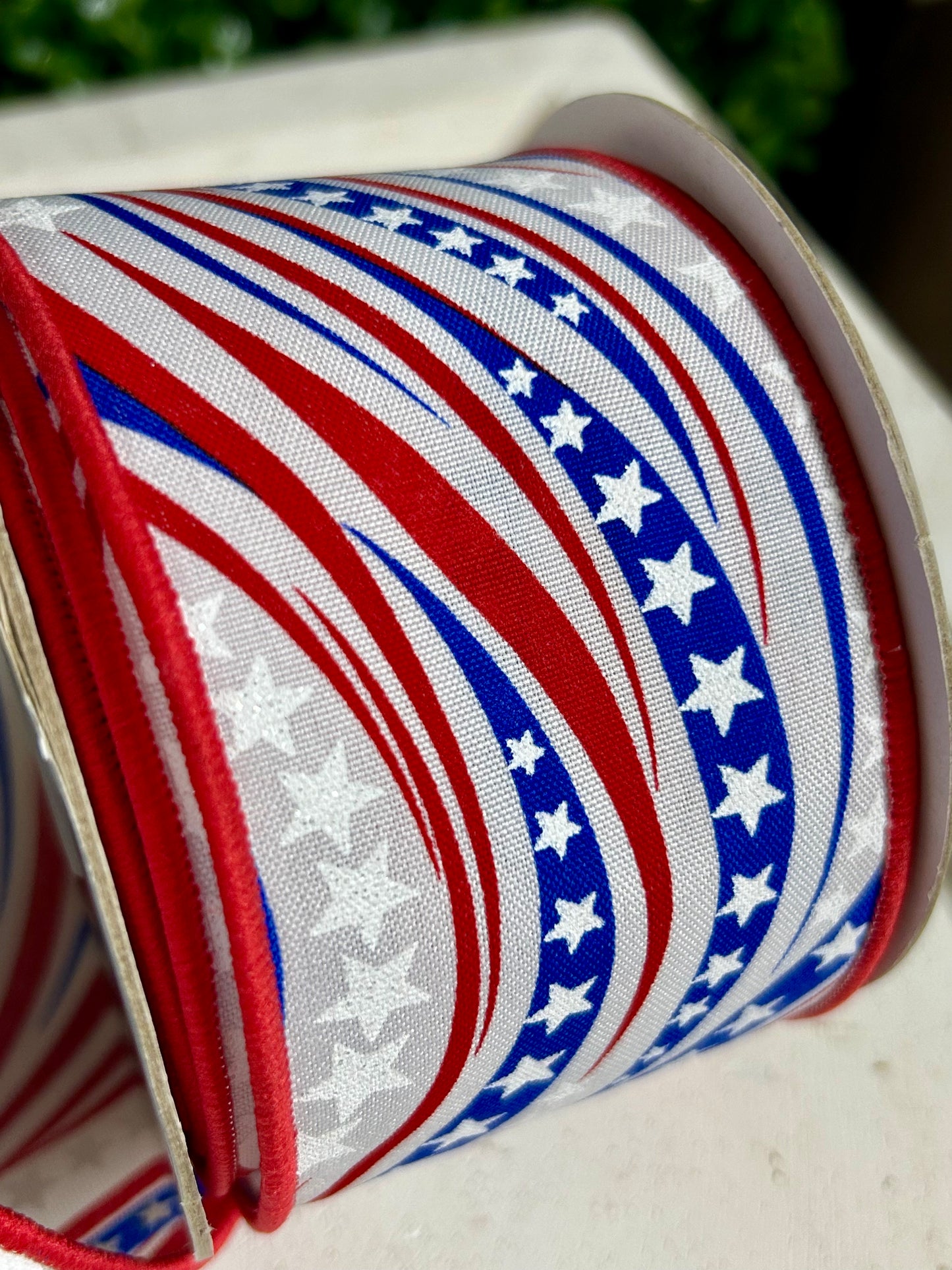 2.5 Inch By 10 Yard Wavy Stripes Ribbon