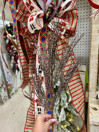 31 Inch Natural Ice Pampas Spray