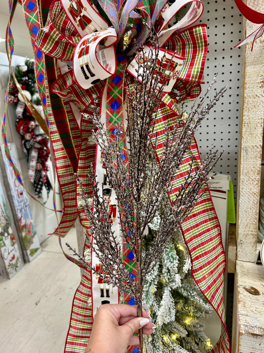 31 Inch Natural Ice Pampas Spray