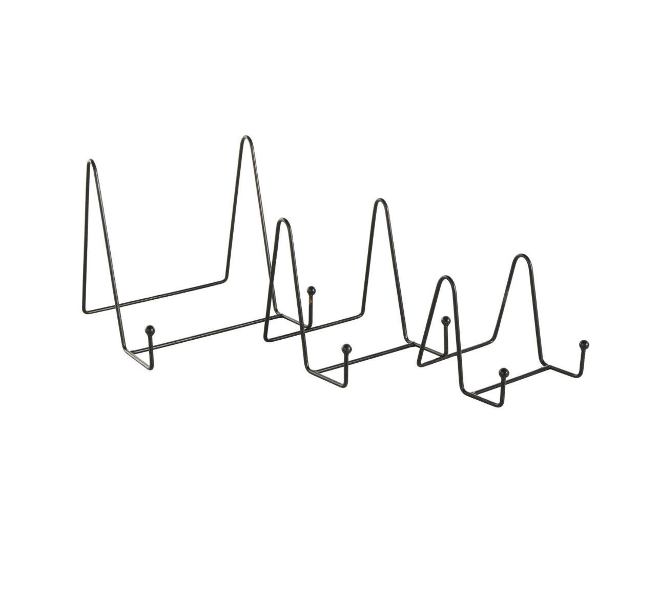 Black Metal Wide Triangle Display Easel Three Sizes