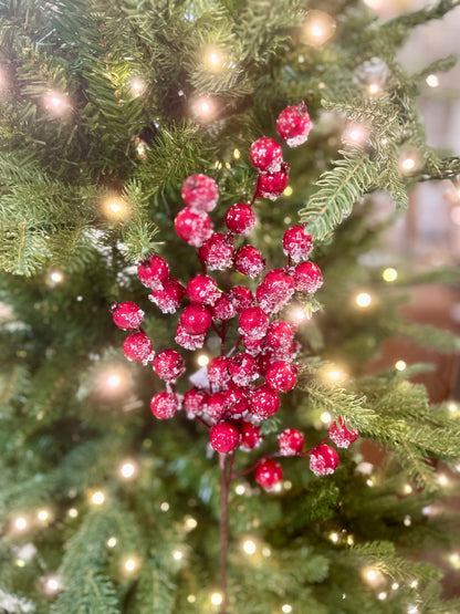 16 Inch Red Ice Berry Pick