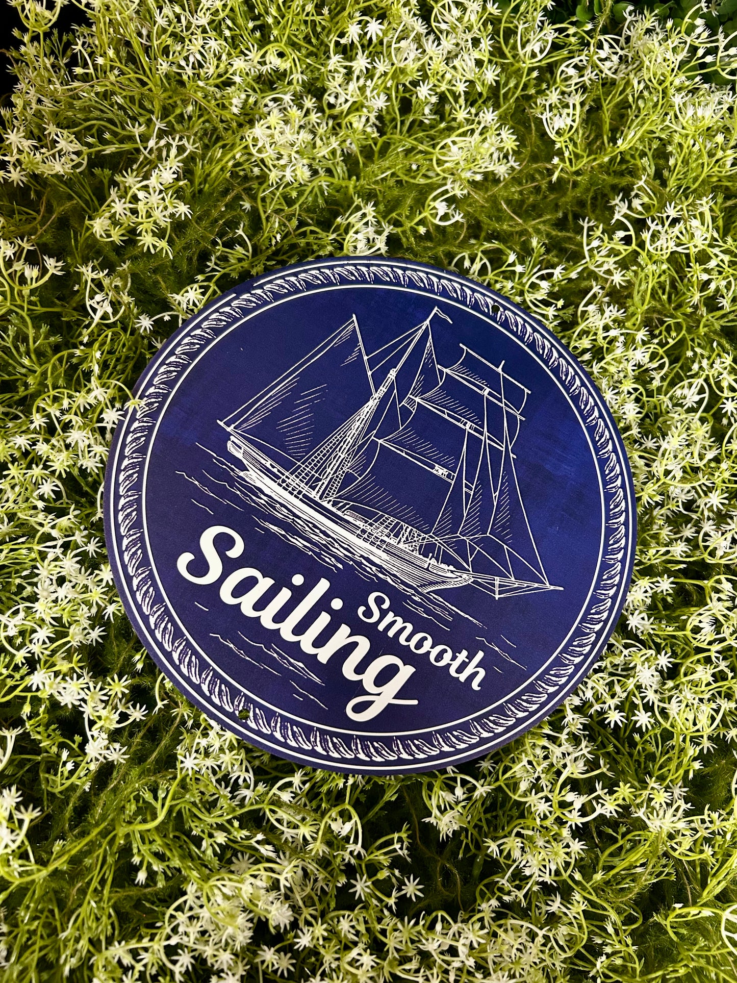 8 Inch Metal Smooth Sailing Sign