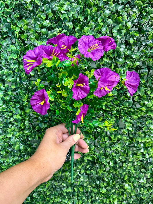 14 Inch Purple Mini Morning Glory Bunch