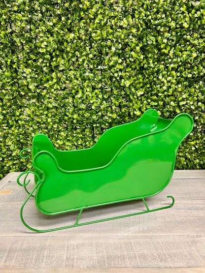 Metal Holiday Sleigh Three Assorted