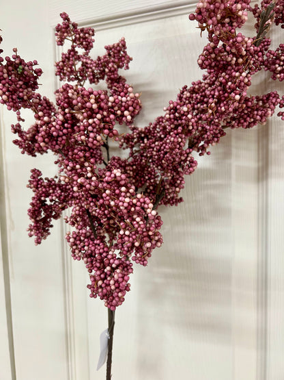 36 Inch Mini Styrofoam Pink Amaranthus Spray