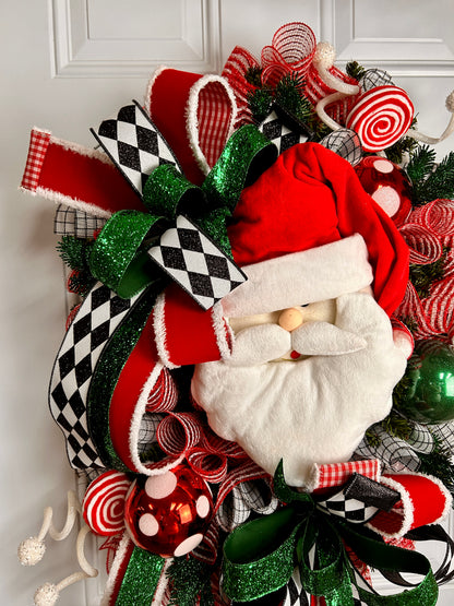 Santa Wreath By Caela At Sweet Girl Design Co
