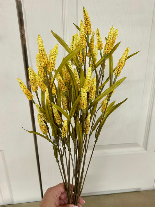 22 Inch Yellow Foxtail Bush
