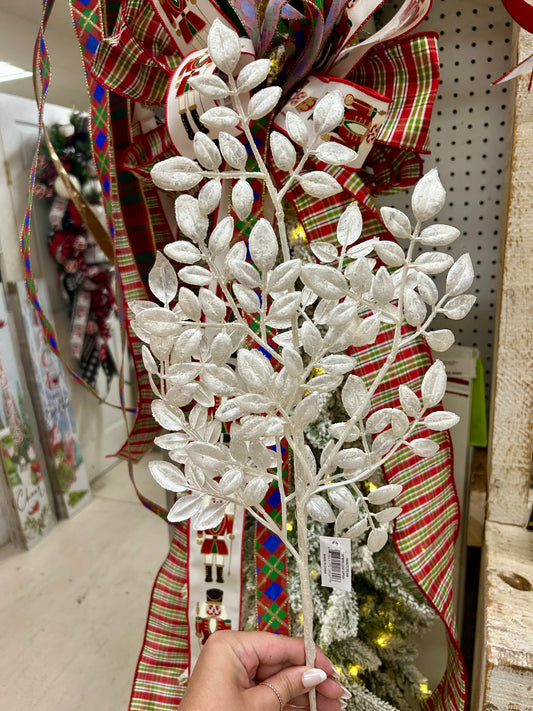 24 Inch Cream Mini Leaf Spray