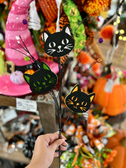 23 Inch Glitter Felt Cat Spray