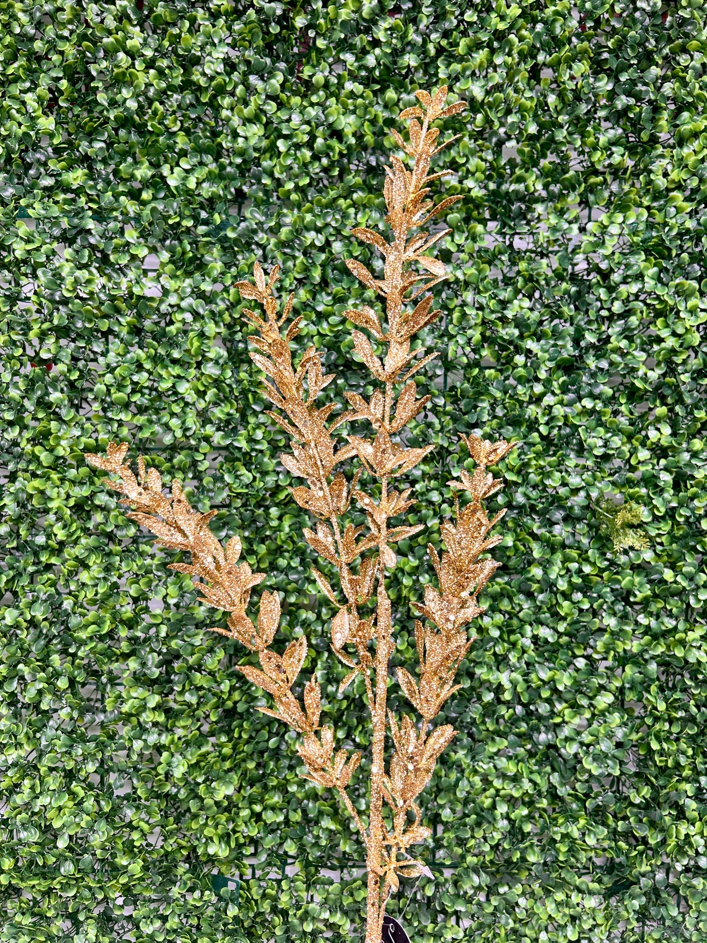 28.5 Inch Gold Glittered Rosemary Spray