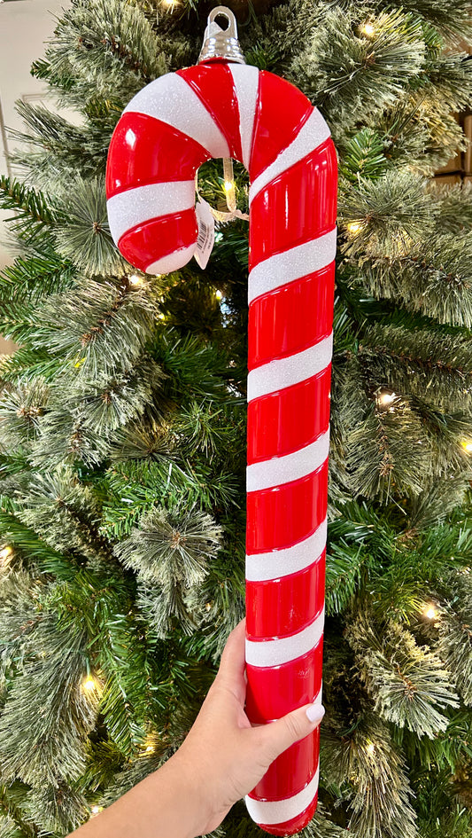 24 Inch Red And White Candy Cane Ornament