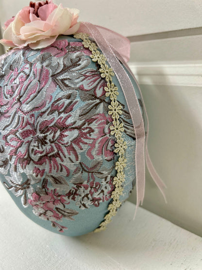 8.25 Inch Paisley And Velvet Easter Egg Two Styles